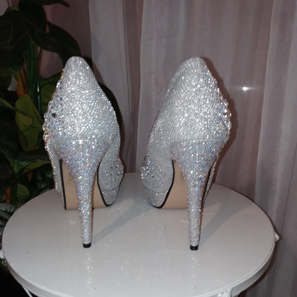 Women's High-heeled Rhinestone Shoes - Picture 3 of 4